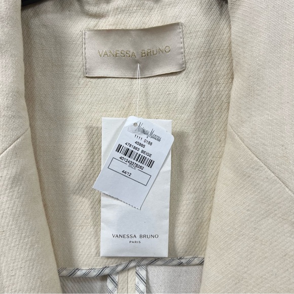 Vanessa Bruno Christen Single-Button Cotton-Linen Vest Size: 44 (US Size: 12) - Picture 9 of 12